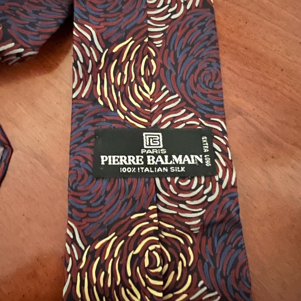 Pierre balmain designer silk tie